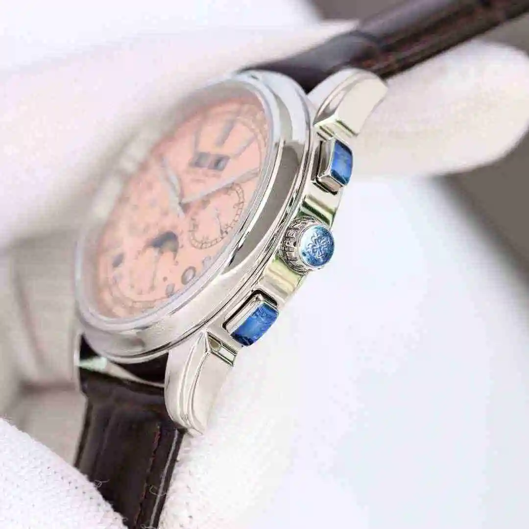General Watches Patek Philippe Watch Men's Watch Paired with Original Fully Automatic Mechanical Movement Top Grade 316 Precision Steel Case Case with Mineral Super Strong Mirror Diameter 41mm kk view 4