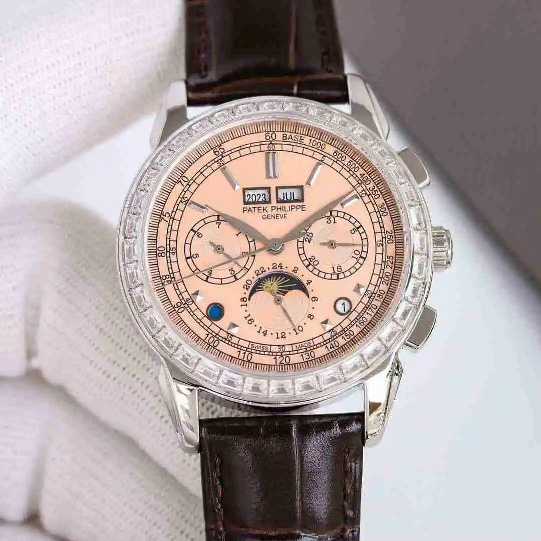 General Watches Patek Philippe Watch Men's Watch Paired with Original Fully Automatic Mechanical Movement Top Grade 316 Precision Steel Case Case with Mineral Super Strong Mirror Diameter 41mm kk view 5