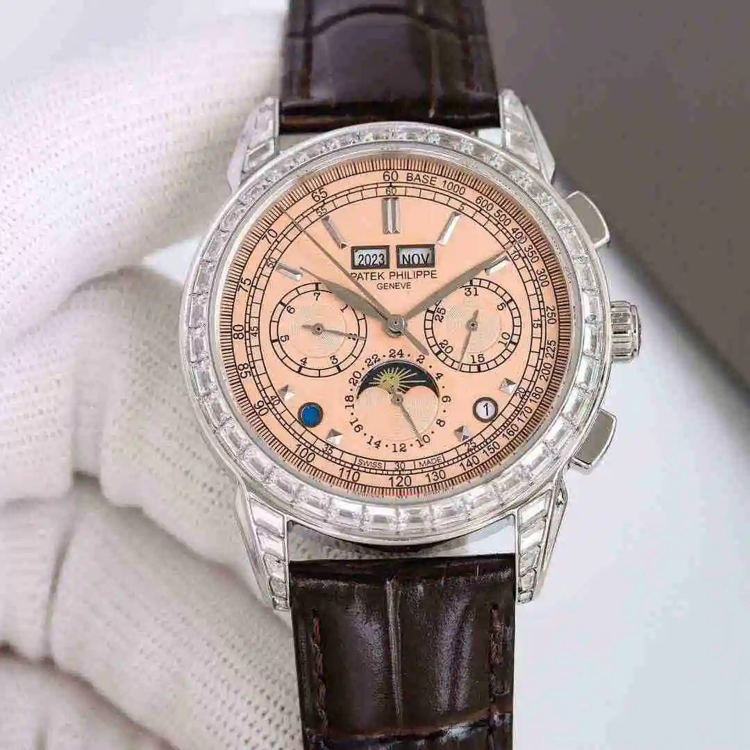 General Watches Patek Philippe Watch Men's Watch Paired with Original Fully Automatic Mechanical Movement Top Grade 316 Precision Steel Case Case with Mineral Super Strong Mirror Diameter 41mm kk view 7