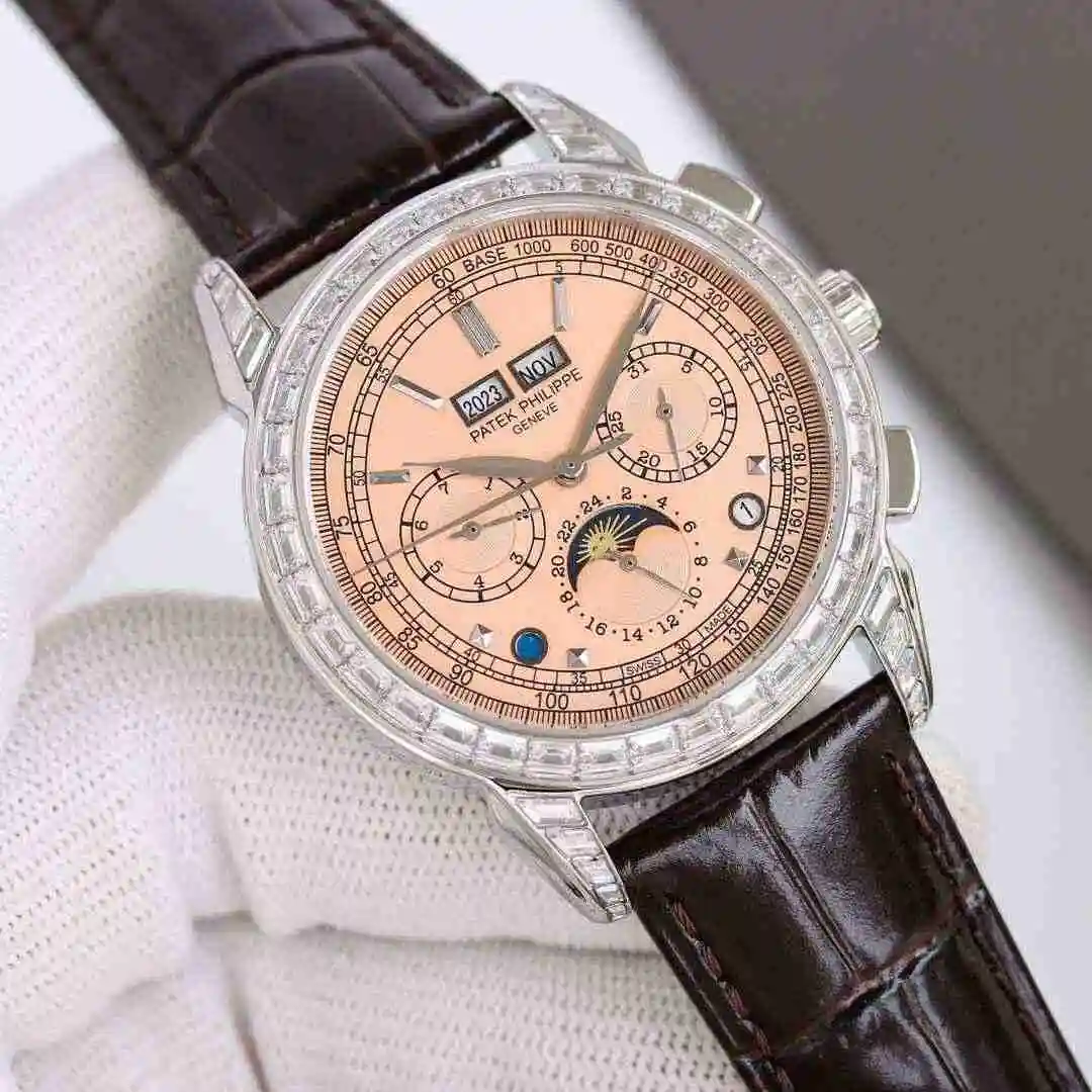 General Watches Patek Philippe Watch Men's Watch Paired with Original Fully Automatic Mechanical Movement Top Grade 316 Precision Steel Case Case with Mineral Super Strong Mirror Diameter 41mm kk view 8