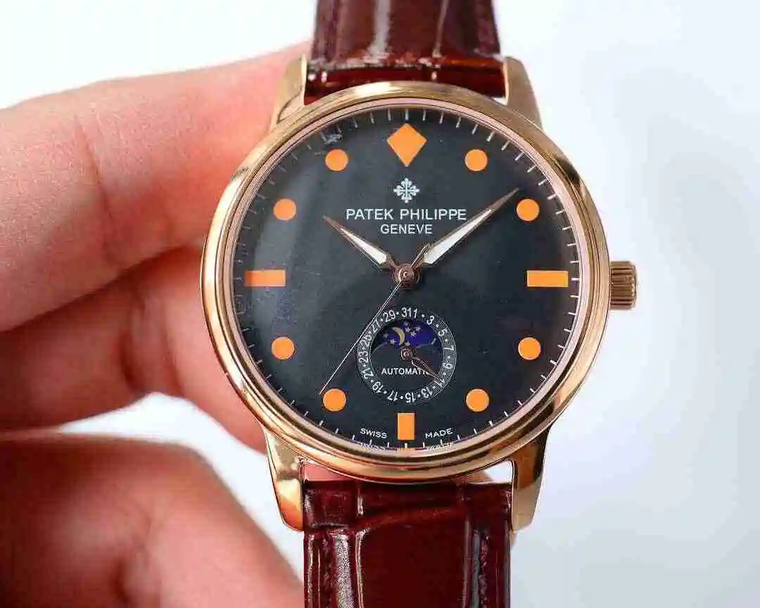 General Watches Patek Philippe Watch Men's Watch Paired with Original Fully Automatic Mechanical Movement Top Grade 316 Precision Steel Case Case with Mineral Super Strong Mirror Diameter 40mm kk09800 1 view 9