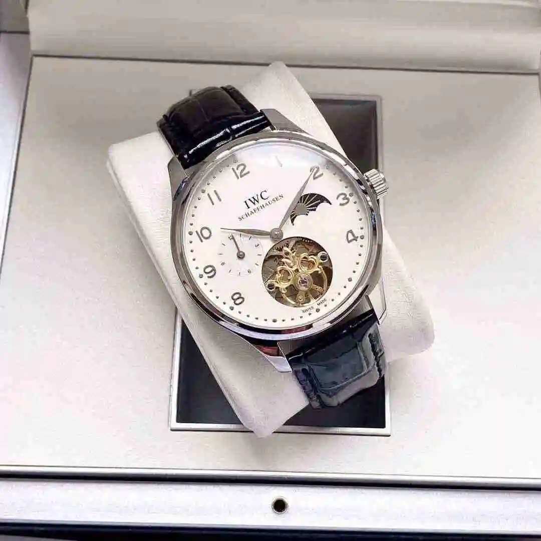 General Watches IWC Wanguo Watch Men's Watch Paired with Original Fully Automatic Mechanical Movement Top Grade 316 Precision Steel Case with Mineral Super Strong Mirror Diameter 42mm KK05 view 6