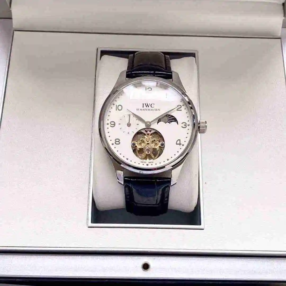 General Watches IWC Wanguo Watch Men's Watch Paired with Original Fully Automatic Mechanical Movement Top Grade 316 Precision Steel Case with Mineral Super Strong Mirror Diameter 42mm KK05 view 7