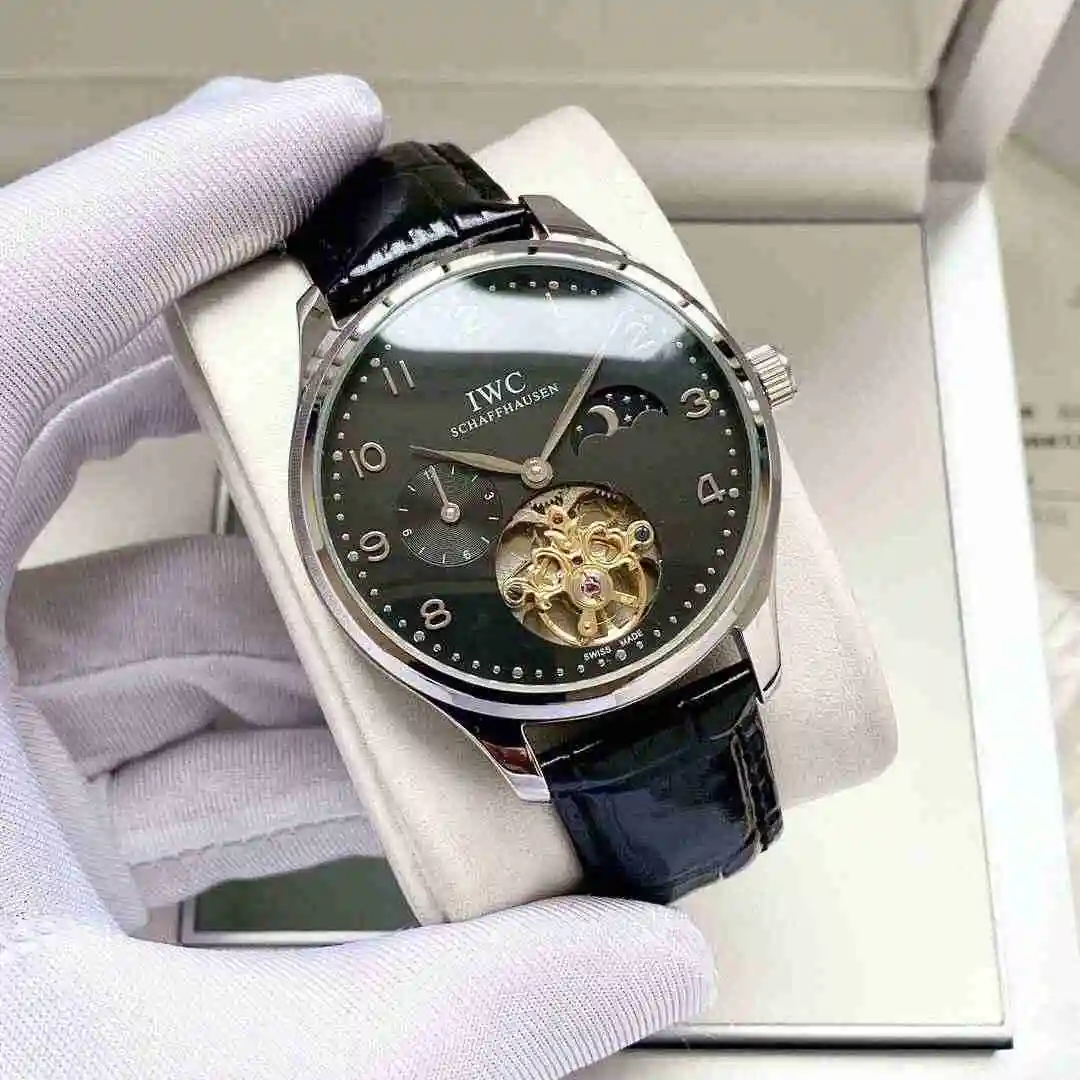 General Watches IWC Wanguo Watch Men's Watch Paired with Original Fully Automatic Mechanical Movement Top Grade 316 Precision Steel Case with Mineral Super Strong Mirror Diameter 42mm KK05 view 8