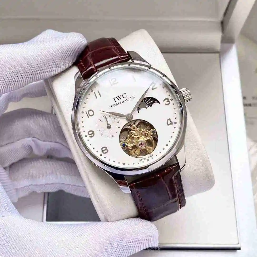 General Watches IWC Wanguo Watch Men's Watch Paired with Original Fully Automatic Mechanical Movement Top Grade 316 Precision Steel Case with Mineral Super Strong Mirror Diameter 42mm KK05 view 9