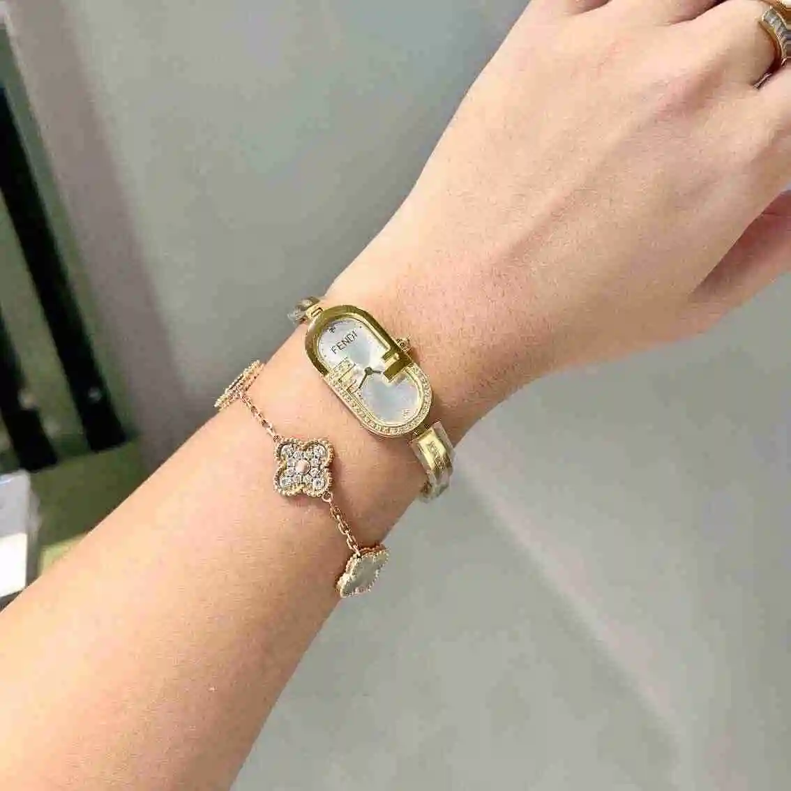 General Watches Fendi Fendi Watch Women's Watch Paired with Original Fully Automatic Mechanical Movement Top Grade 316 Precision Steel Case with Mineral Super Strong Mirror Diameter 17 x 32mm KK03650 2 view 4