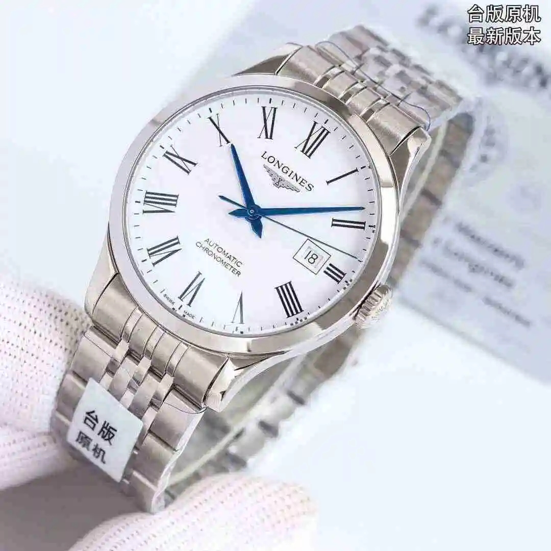 General Watches Longines watch for men with original fully automatic mechanical movement, top grade 316 precision steel case with mineral super strong mirror diameter of 39mm kk012500 view 8