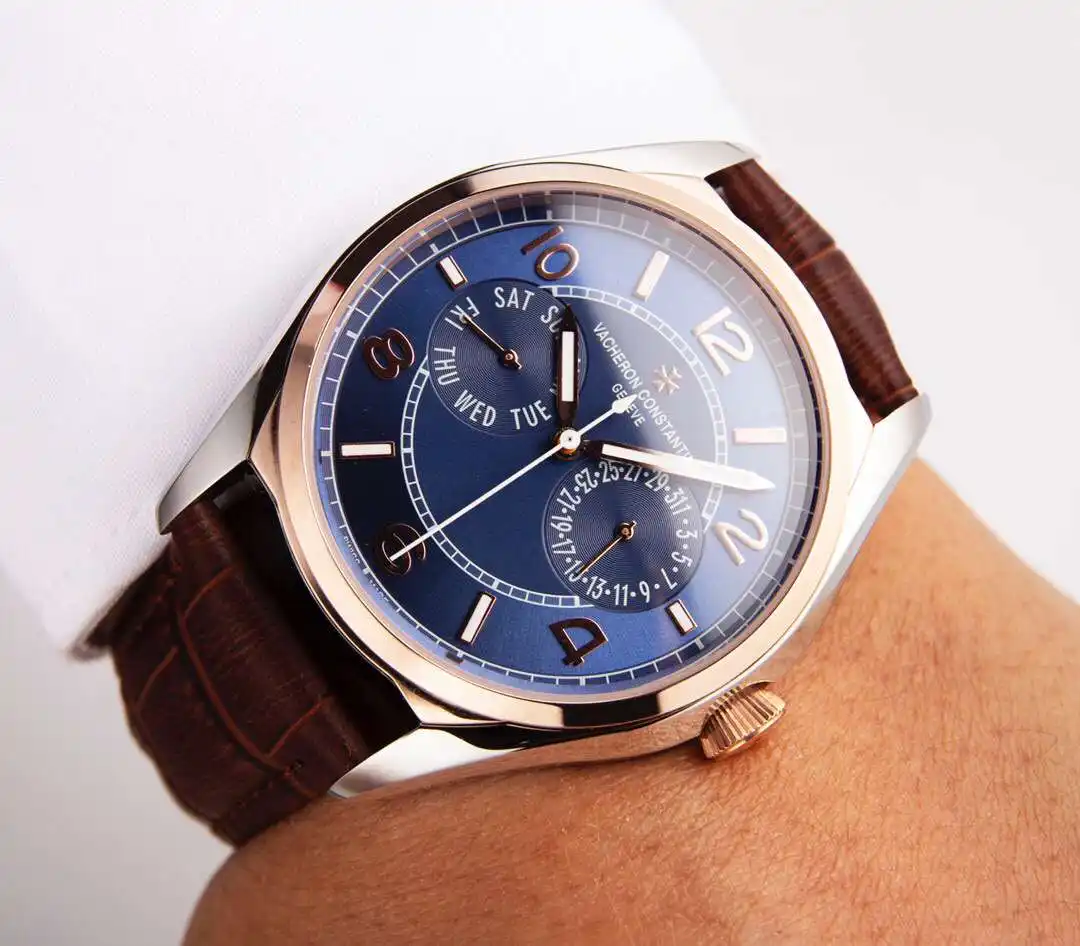 General Watches Vacheron Constantin @Denton watch men's watch with original fully automatic mechanical movement top 316 stainless steel case strap mineral super mirror diameter 41mm KK03250 view 7