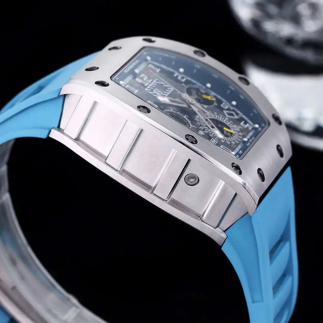 General Watches Richard Mille Richard @ Mill watch men's watch with original fully automatic mechanical movement top 316 stainless steel case strap mineral super mirror KK09800 1 view 4