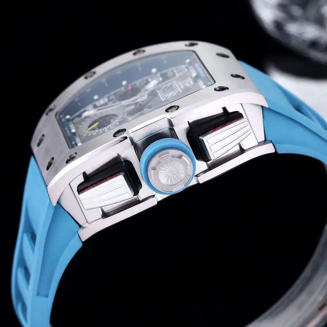General Watches Richard Mille Richard @ Mill watch men's watch with original fully automatic mechanical movement top 316 stainless steel case strap mineral super mirror KK09800 1 view 5