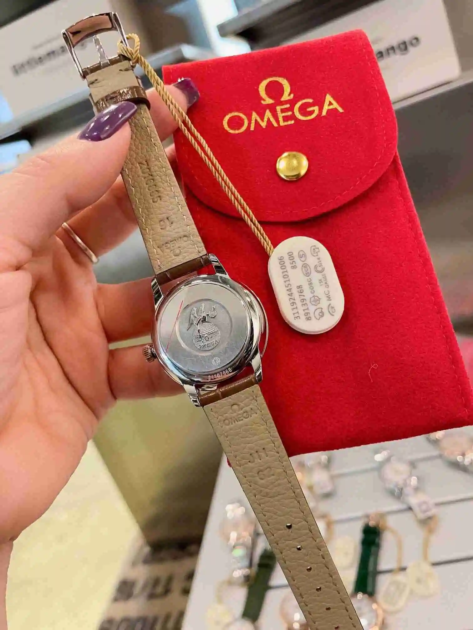 General Watches Omega Watch Women's Watch Paired with Original Fully Automatic Mechanical Movement Top Grade 316 Precision Steel Case with Mineral Super Strong Mirror Diameter 33cm KK04850 1 view 5