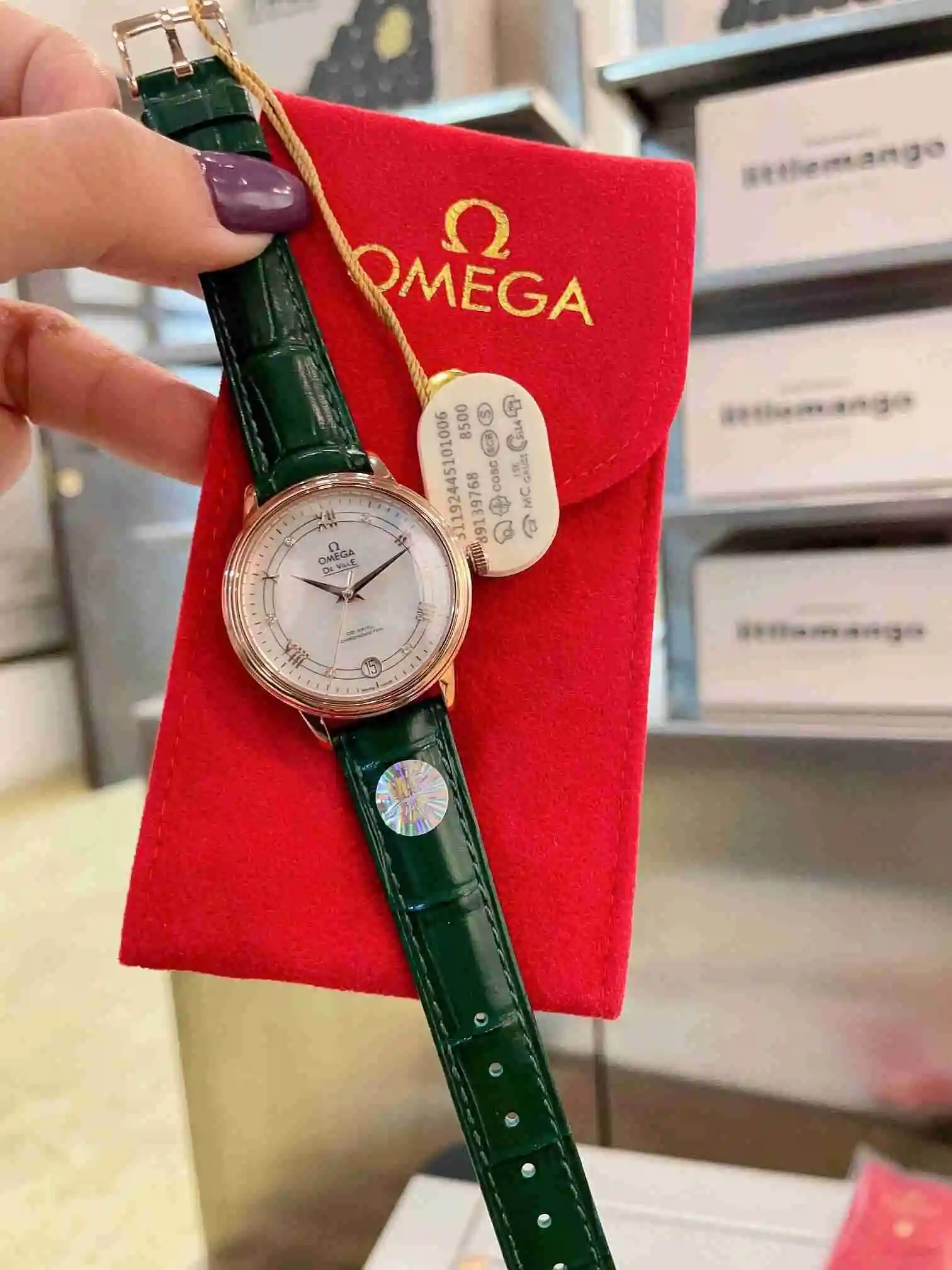 General Watches Omega Watch Women's Watch Paired with Original Fully Automatic Mechanical Movement Top Grade 316 Precision Steel Case with Mineral Super Strong Mirror Diameter 33cm KK04850 1 view 6