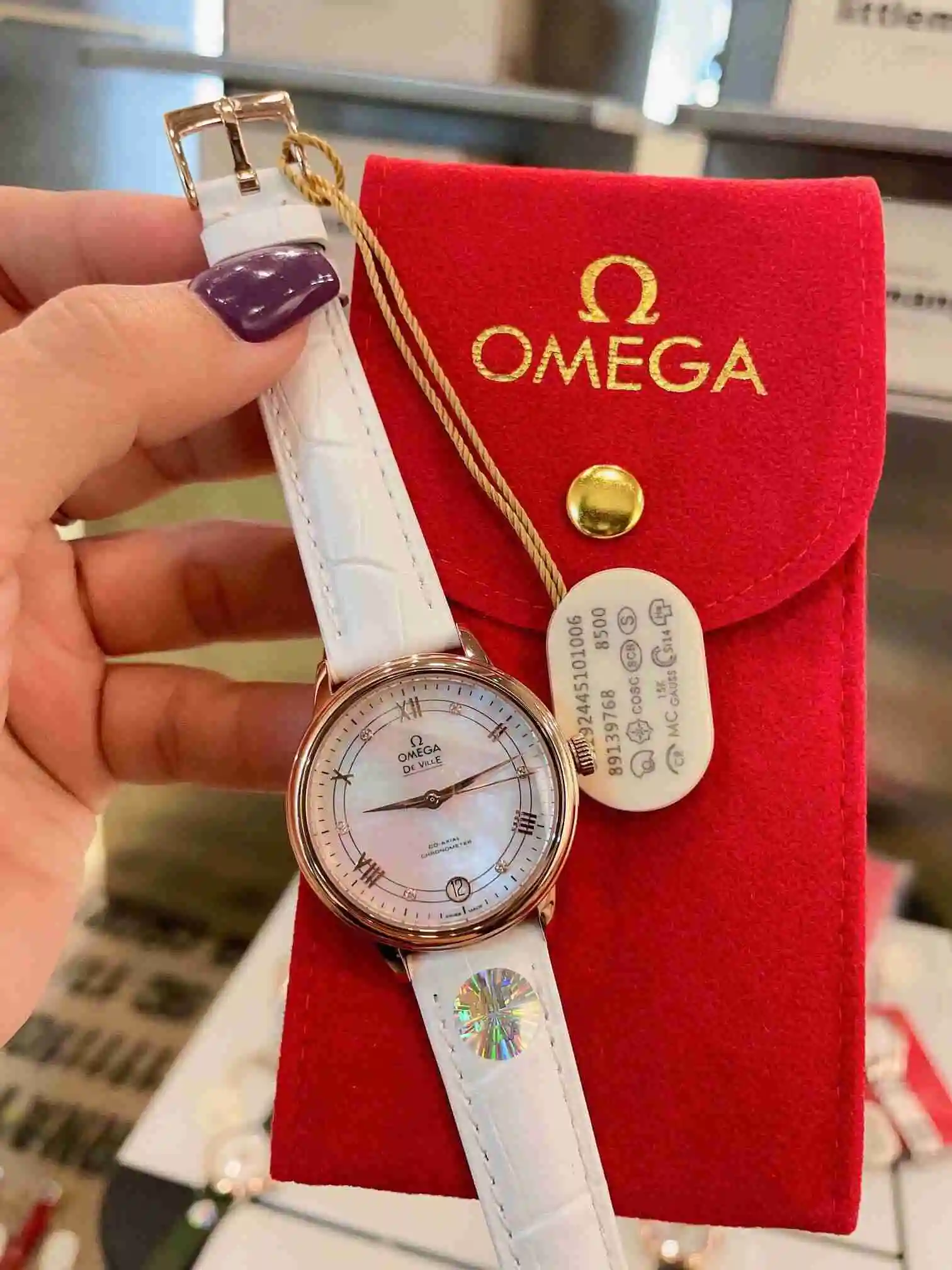 General Watches Omega Watch Women's Watch Paired with Original Fully Automatic Mechanical Movement Top Grade 316 Precision Steel Case with Mineral Super Strong Mirror Diameter 33cm KK04850 1 view 7