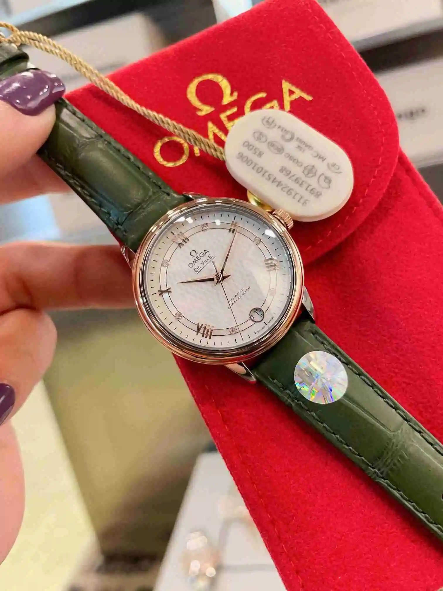 General Watches Omega Watch Women's Watch Paired with Original Fully Automatic Mechanical Movement Top Grade 316 Precision Steel Case with Mineral Super Strong Mirror Diameter 33cm KK04850 1 view 8