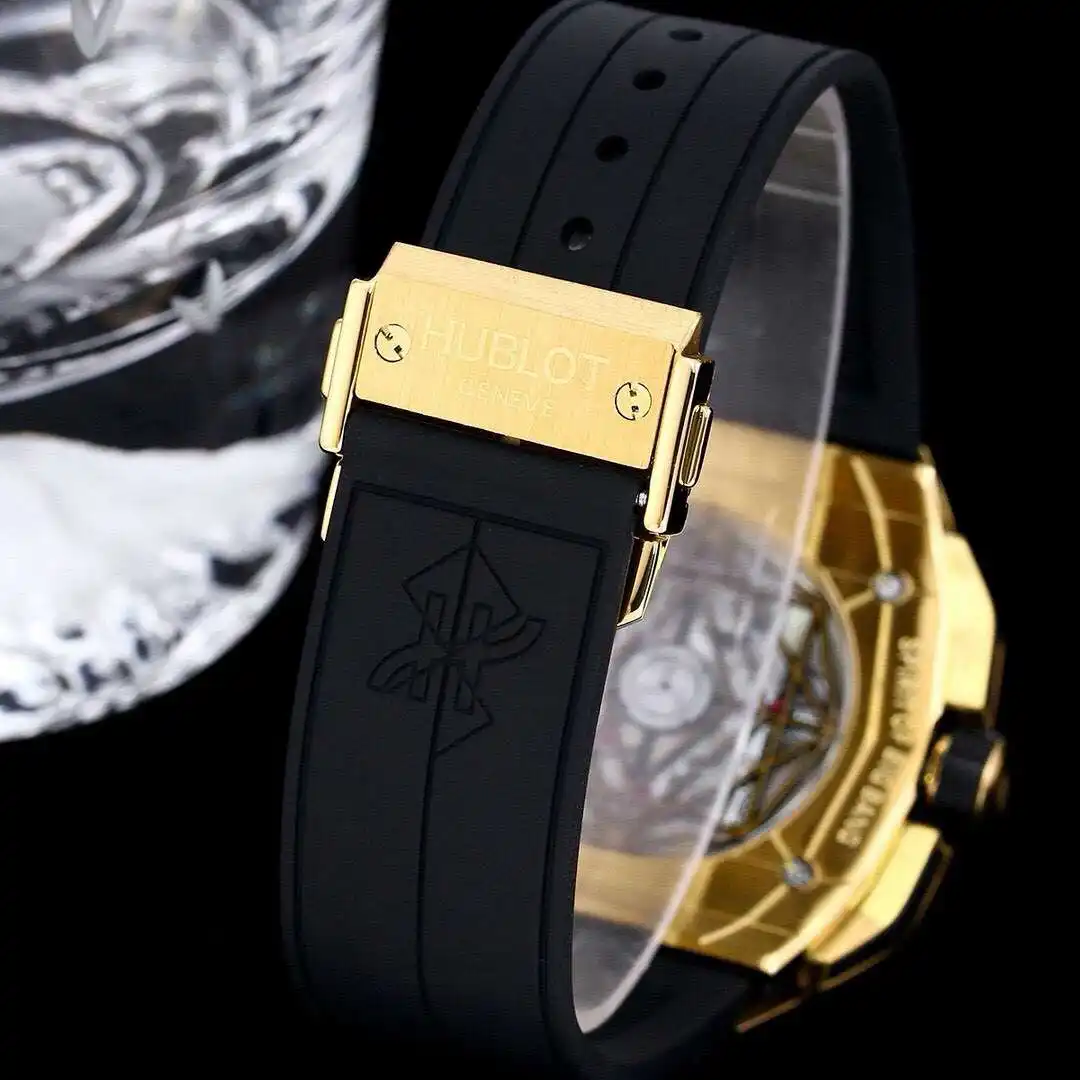 General Watches Hublot watch men's watch with original fully automatic mechanical movement top 316 stainless steel case strap mineral super mirror KK06800 1 view 2