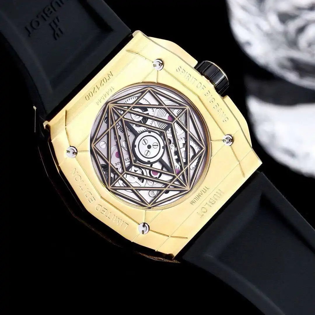 General Watches Hublot watch men's watch with original fully automatic mechanical movement top 316 stainless steel case strap mineral super mirror KK06800 1 view 3