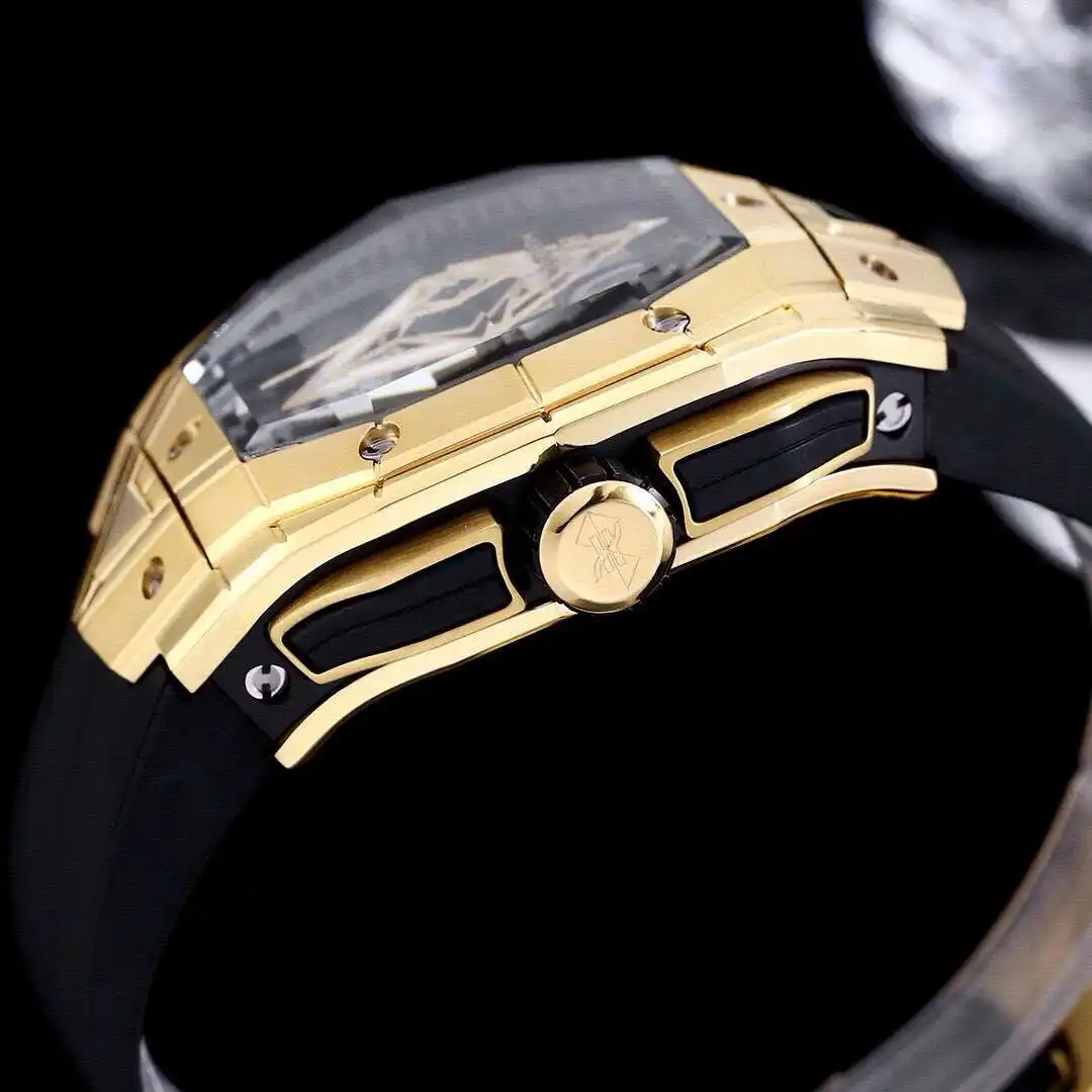 General Watches Hublot watch men's watch with original fully automatic mechanical movement top 316 stainless steel case strap mineral super mirror KK06800 1 view 4