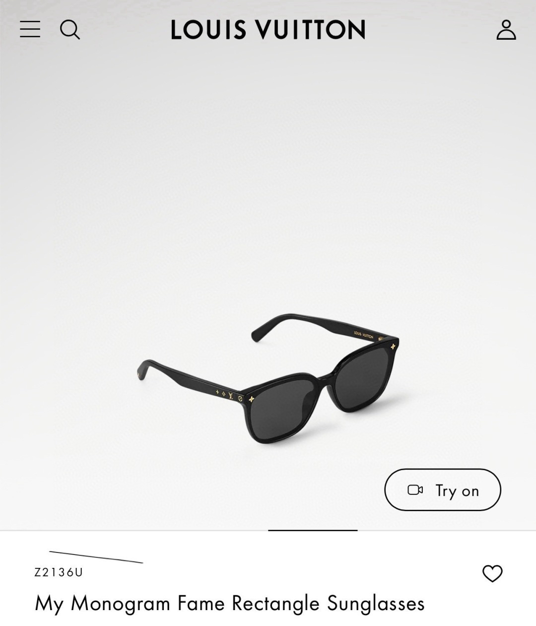 LOUIS VUITTO Z2136 Z2151 Z2152 Z2153 Z2154 Size 63-15-146 Sunglasses view 1
