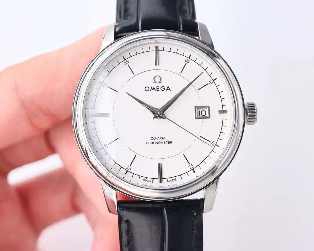 General Watches Omega Ou@mega watch men's watch with original fully automatic mechanical movement top 316 stainless steel case strap mineral super mirror diameter 40mm KK06850 view 9
