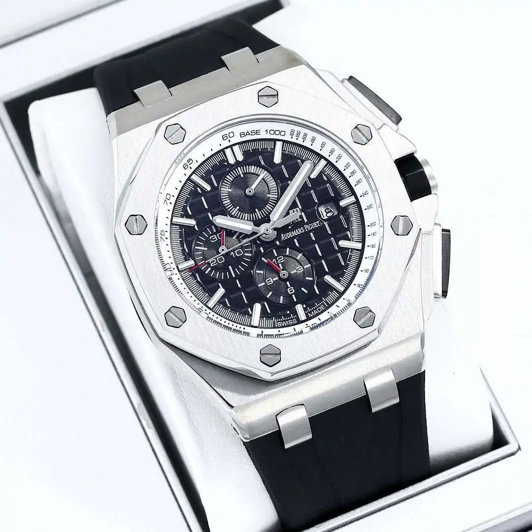 General Watches Watch Men's watch with original fully automatic mechanical movement, top-grade 316 stainless steel case and strap, mineral super mirror, diameter 42cm KK06050 3 view 7