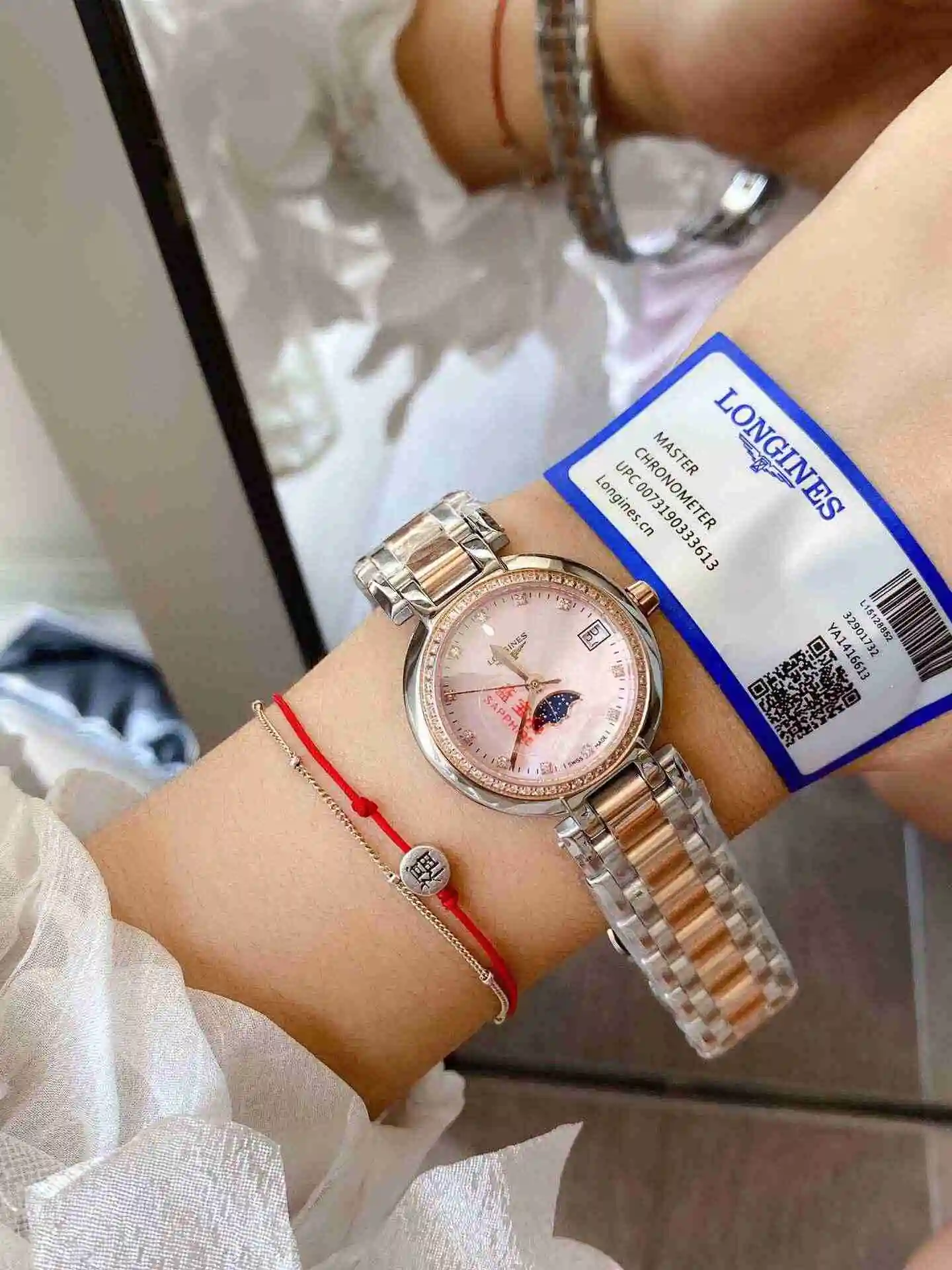 General Watches Longines Watch Women's Watch Paired with Original Fully Automatic Mechanical Movement Top grade 316 Precision Steel Case with Mineral Super Strong Mirror Diameter 30mm KK02450 5 view 4