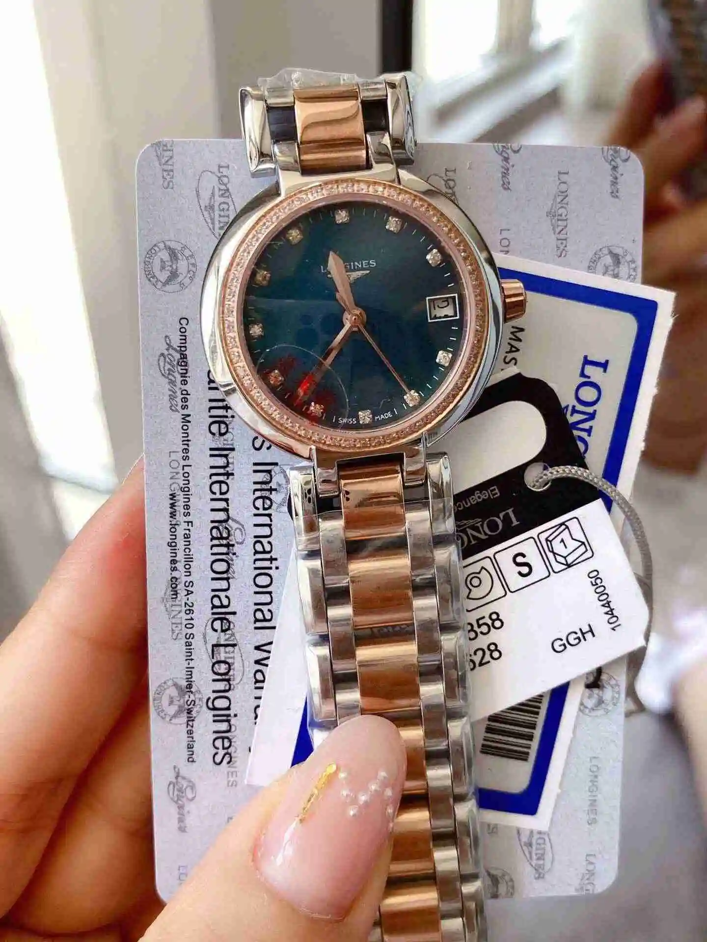 General Watches Longines Watch Women's Watch Paired with Original Fully Automatic Mechanical Movement Top grade 316 Precision Steel Case with Mineral Super Strong Mirror Diameter 30mm KK02450 5 view 9