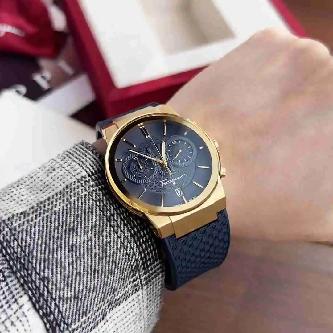 General Watches Ferragamo Watch Men's Watch Paired with Original Fully Automatic Mechanical Movement Top Grade 316 Precision Steel Case with Mineral Super Strong Mirror Diameter 41mm KK09800 5 view 3