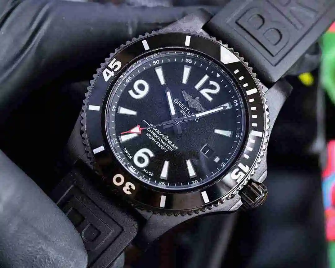 General Watches Breitling Watch Men's Watch Paired with Original Fully Automatic Mechanical Movement Top Grade 316 Precision Steel Case with Mineral Super Strong Mirror Diameter 43mm KK04850 view 6