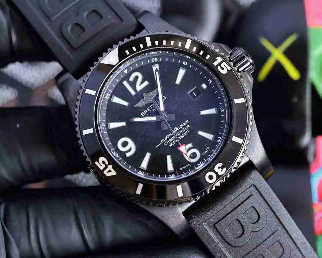 General Watches Breitling Watch Men's Watch Paired with Original Fully Automatic Mechanical Movement Top Grade 316 Precision Steel Case with Mineral Super Strong Mirror Diameter 43mm KK04850 view 7