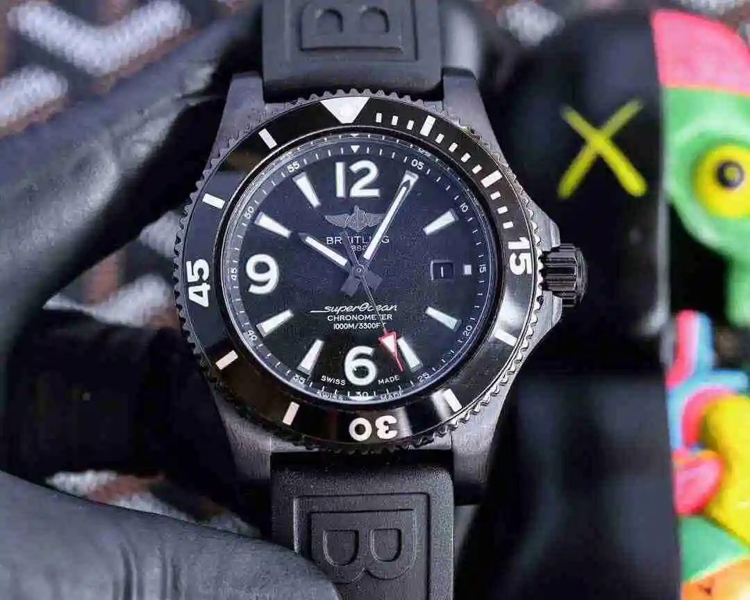 General Watches Breitling Watch Men's Watch Paired with Original Fully Automatic Mechanical Movement Top Grade 316 Precision Steel Case with Mineral Super Strong Mirror Diameter 43mm KK04850 view 8