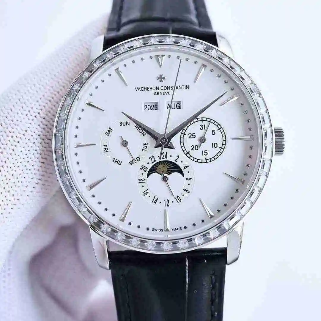 General Watches Vacheron Constantin Jiangshi Danton watch men's watch with original full automatic mechanical movement top grade 316 fine steel case strap mineral super strong mirror diameter 41mm kk012500 view 9