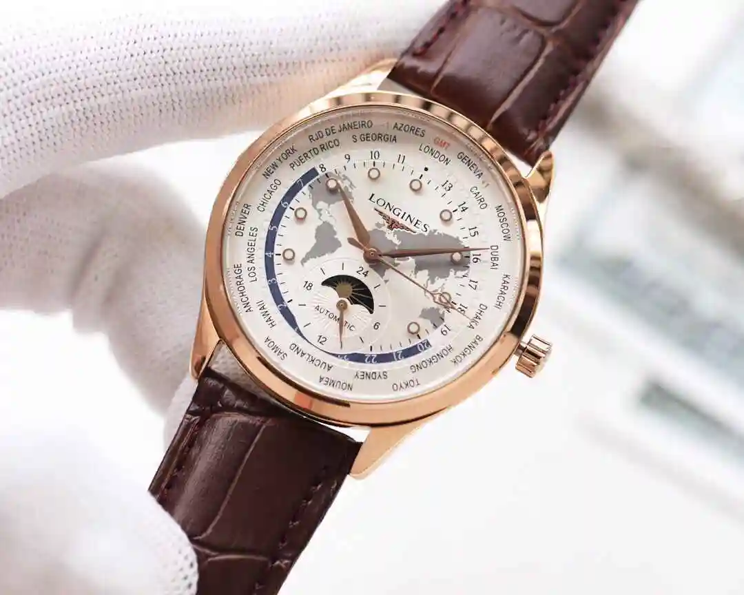 General Watches Longines Watch Men's Watch Paired with Original Fully Automatic Mechanical Movement Top grade 316 Precision Steel Case with Mineral Super Strong Mirror Diameter 42mm KK04250 view 5