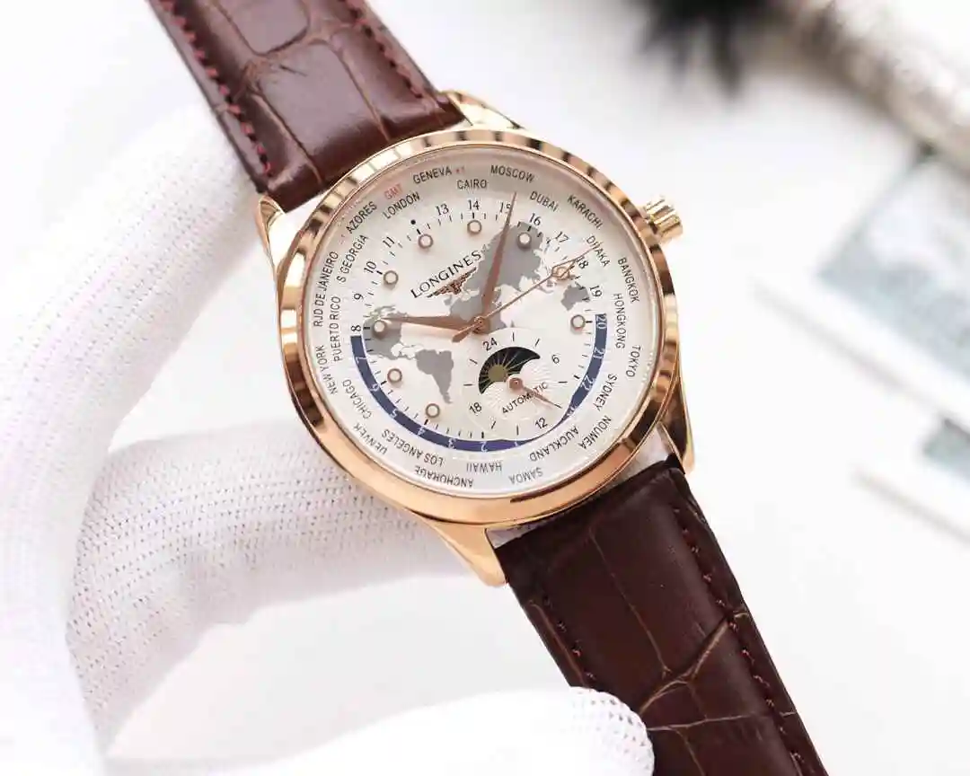 General Watches Longines Watch Men's Watch Paired with Original Fully Automatic Mechanical Movement Top grade 316 Precision Steel Case with Mineral Super Strong Mirror Diameter 42mm KK04250 view 7