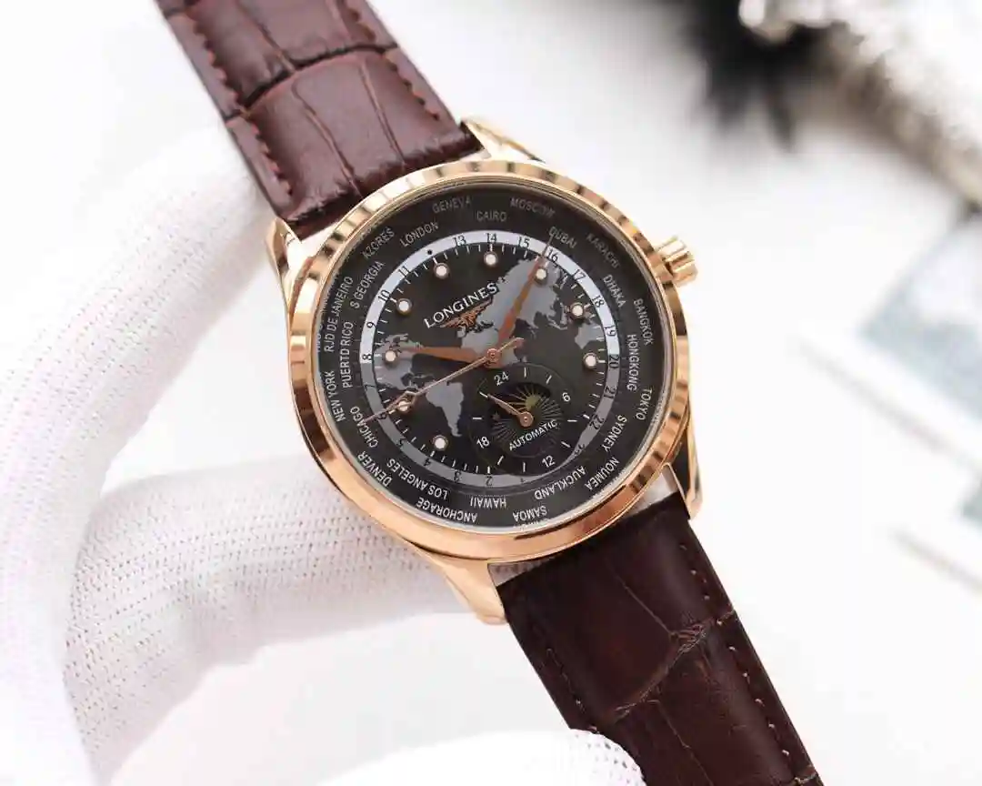General Watches Longines Watch Men's Watch Paired with Original Fully Automatic Mechanical Movement Top grade 316 Precision Steel Case with Mineral Super Strong Mirror Diameter 42mm KK04250 view 9