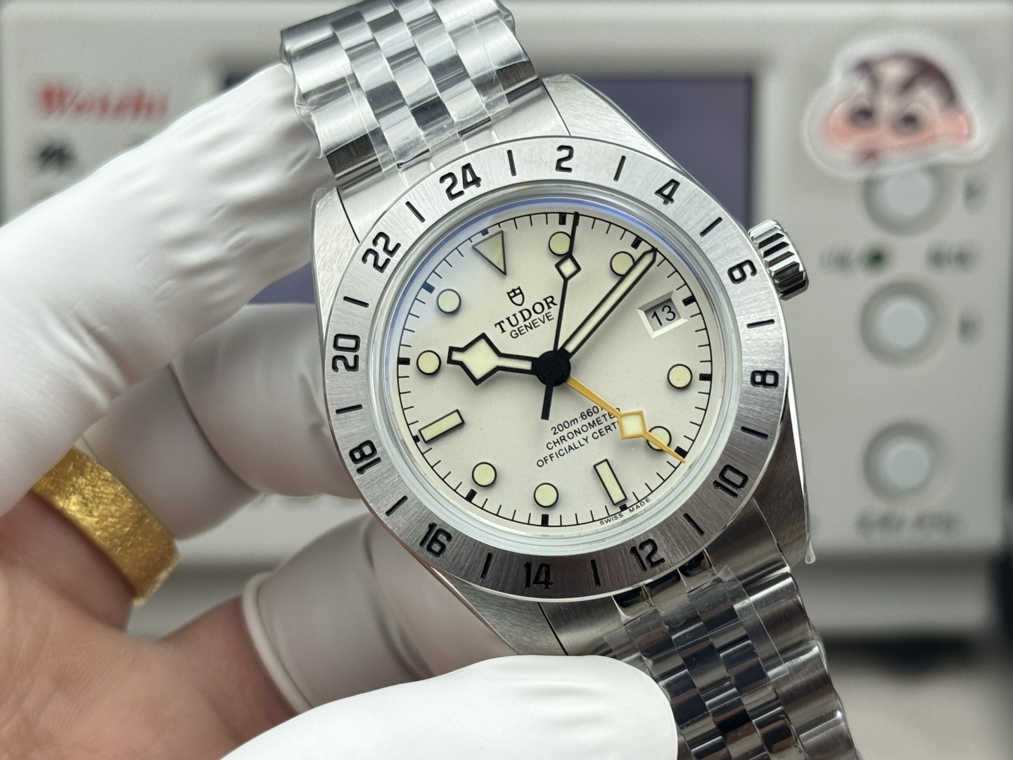 Tudor GMT-Master Gold Tone Watch view 3