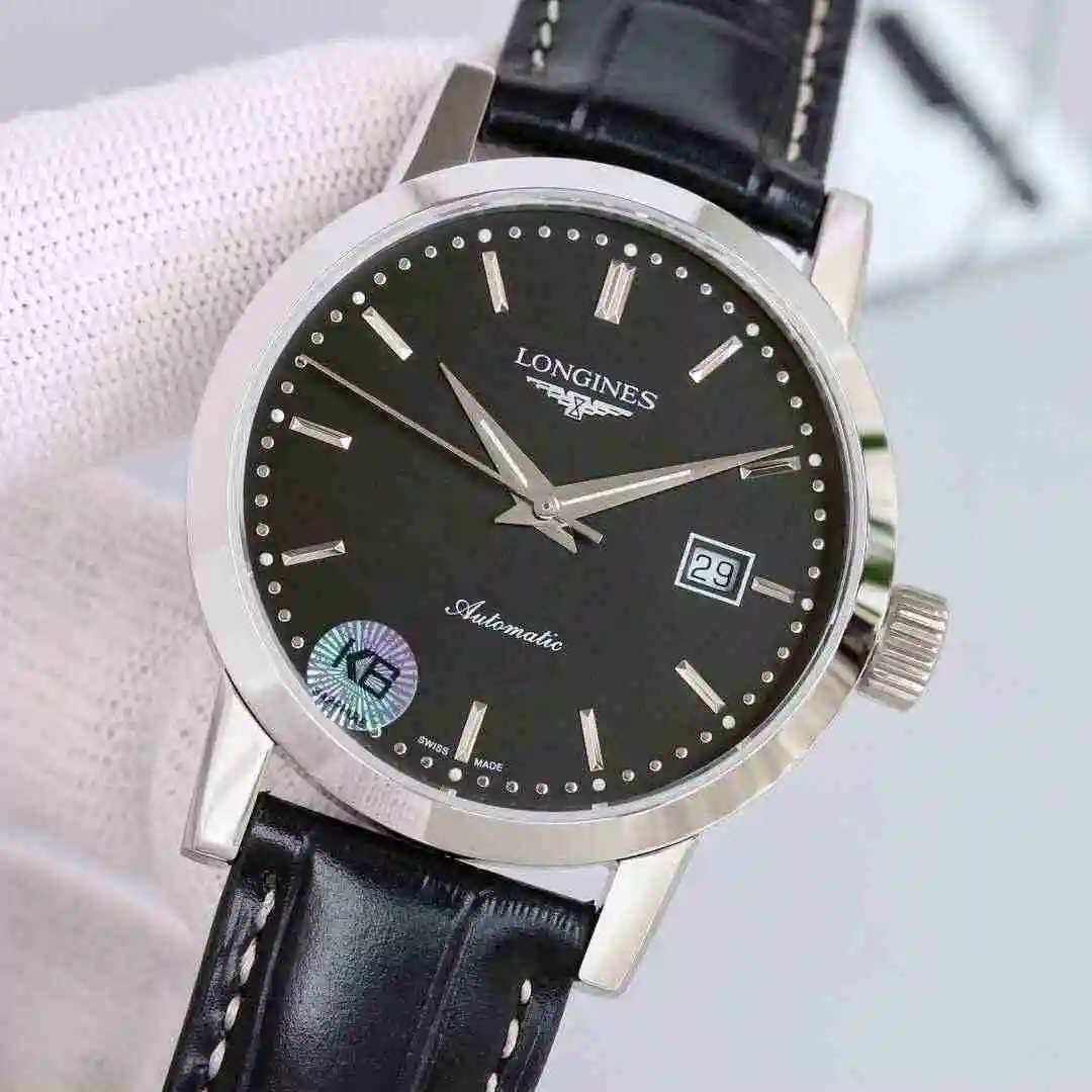 General Watches Longines watch for men with original fully automatic mechanical movement, top grade 316 precision steel case with mineral super strong mirror diameter 40mm kk08250 view 8