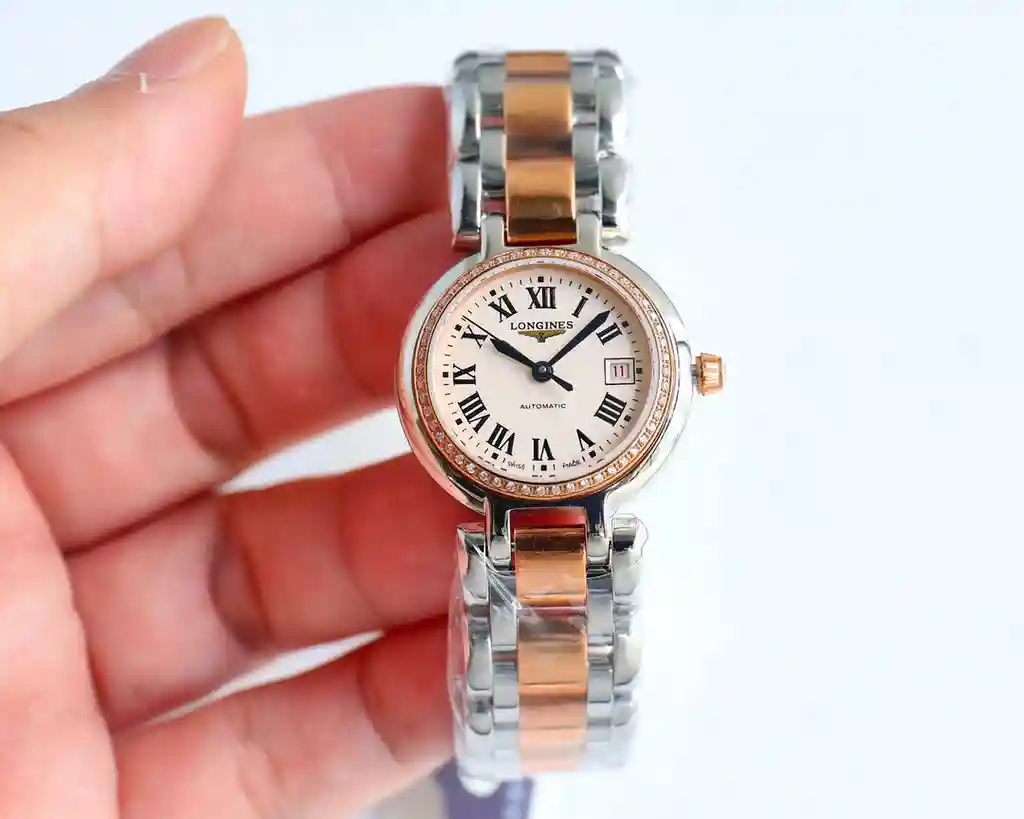 General Watches Longines Lang@Qin Watch Women's watch with original fully automatic mechanical movement, top-grade 316 stainless steel case and strap, mineral super mirror, diameter 25mm KK012500 view 9