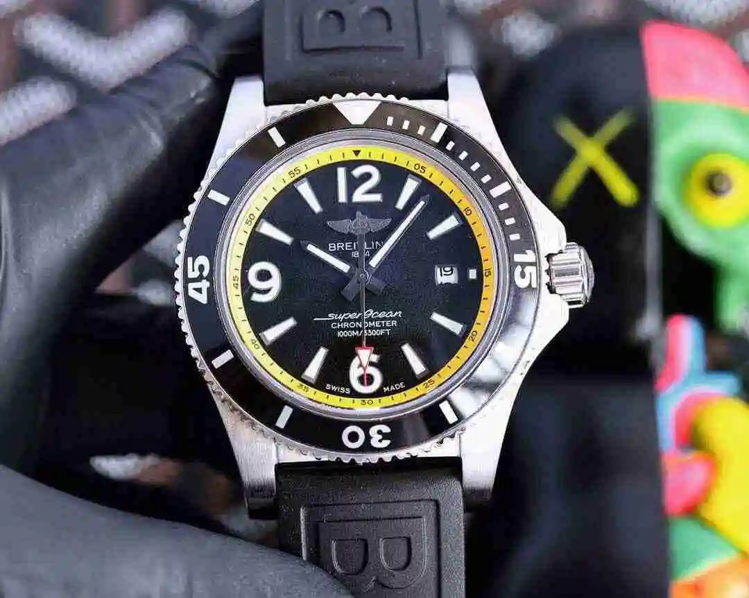 General Watches Breitling Watch Men's Watch Paired with Original Fully Automatic Mechanical Movement Top Grade 316 Precision Steel Case with Mineral Super Strong Mirror Diameter 43mm KK04850 1 view 2