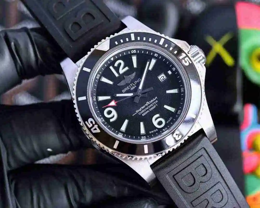 General Watches Breitling Watch Men's Watch Paired with Original Fully Automatic Mechanical Movement Top Grade 316 Precision Steel Case with Mineral Super Strong Mirror Diameter 43mm KK04850 1 view 9