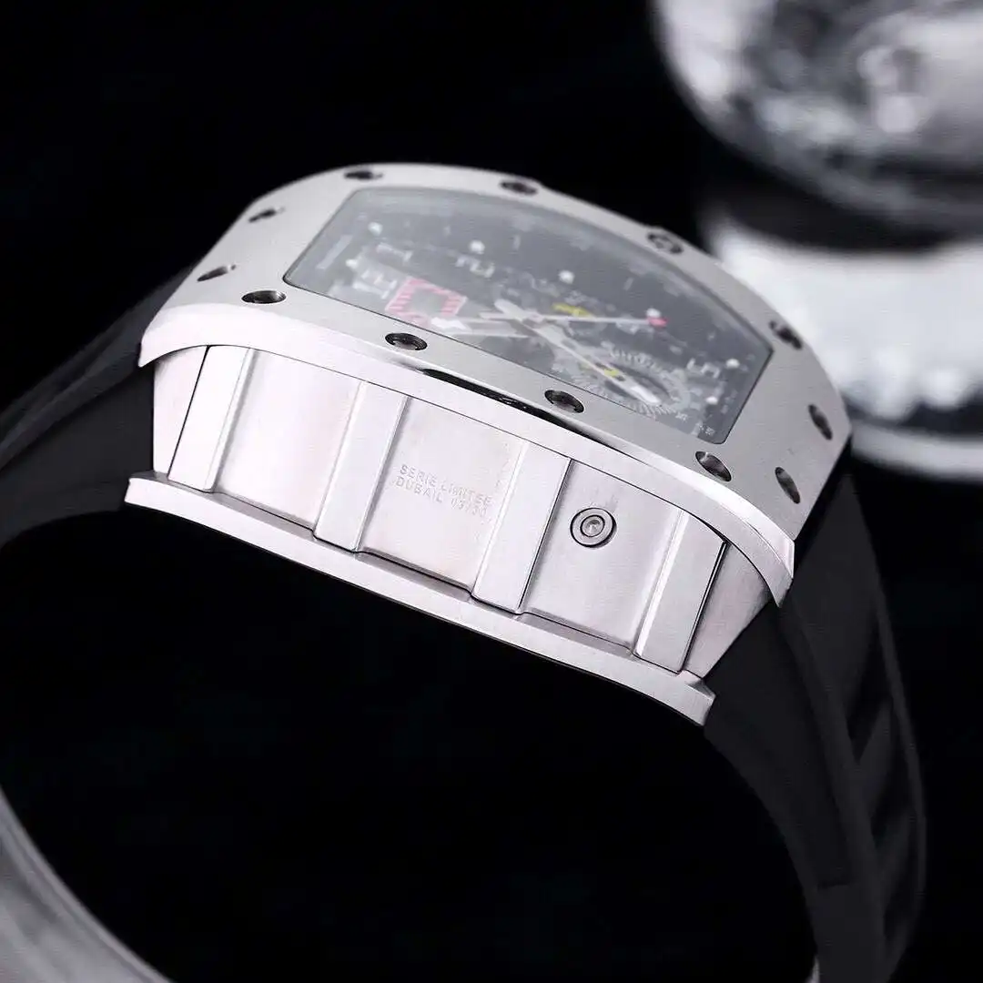 General Watches Richard Mille Richard@Mill watch men's watch with original fully automatic mechanical movement top 316 stainless steel case strap mineral super mirror KK09800 view 4