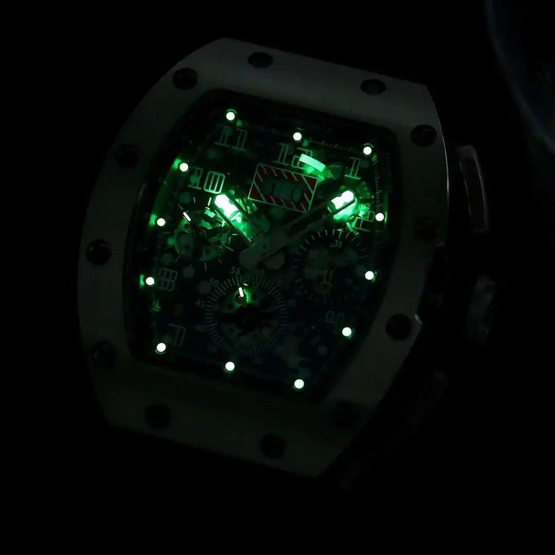 General Watches Richard Mille Richard@Mill watch men's watch with original fully automatic mechanical movement top 316 stainless steel case strap mineral super mirror KK09800 view 6