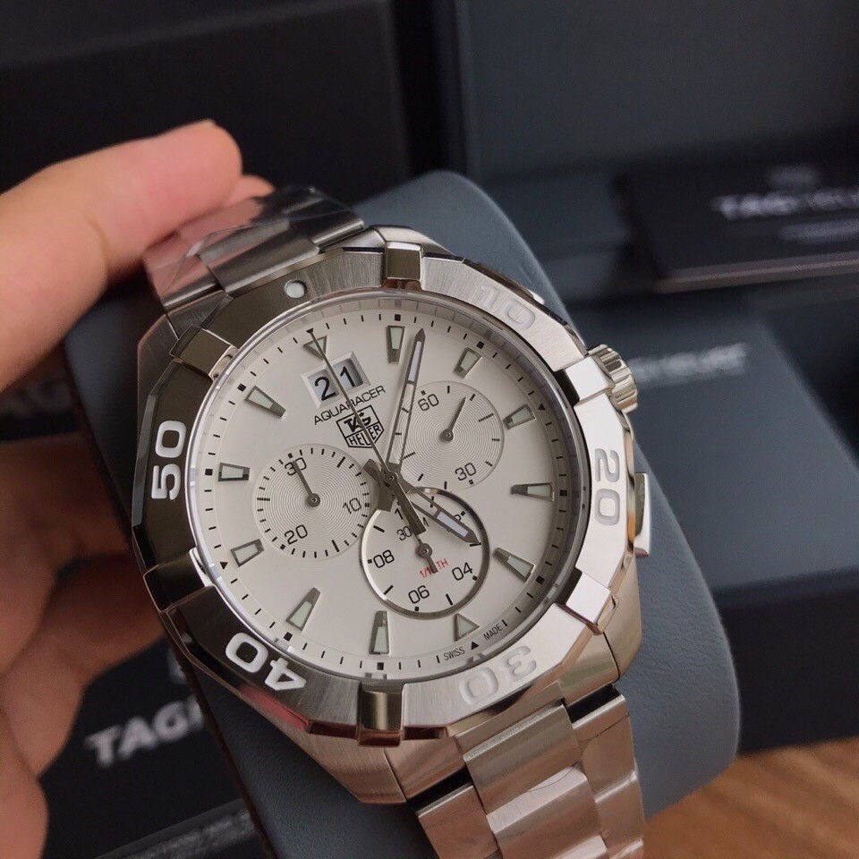 TAG Heuer Aquaracer Stainless Steel Quartz 43mm Watch view 1