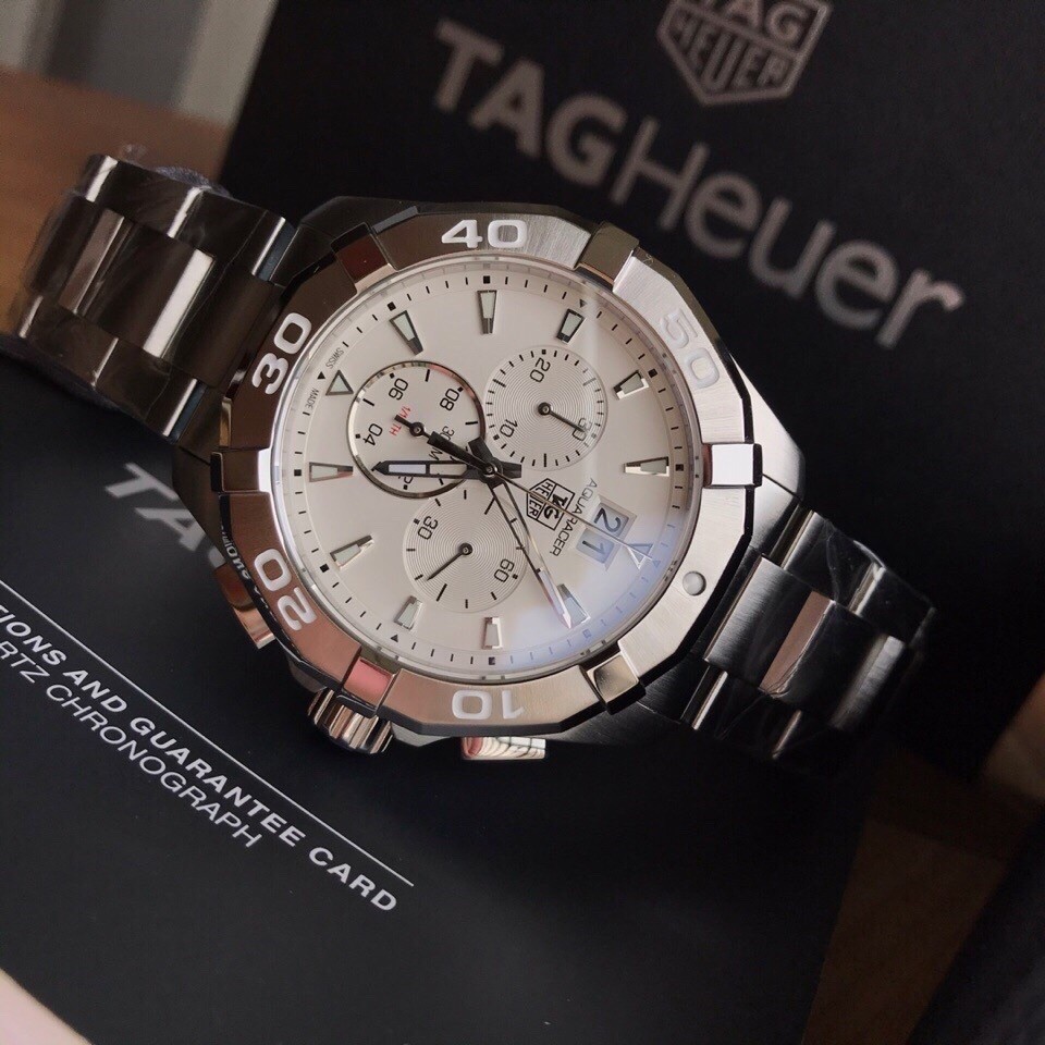 TAG Heuer Aquaracer Stainless Steel Quartz 43mm Watch view 3