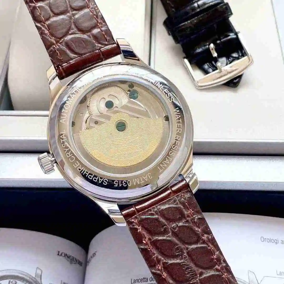 General Watches Longines Watch Men's Watch Paired with Original Fully Automatic Mechanical Movement Top grade 316 Precision Steel Case with Mineral Super Strong Mirror Diameter 42mm KK05400 view 2