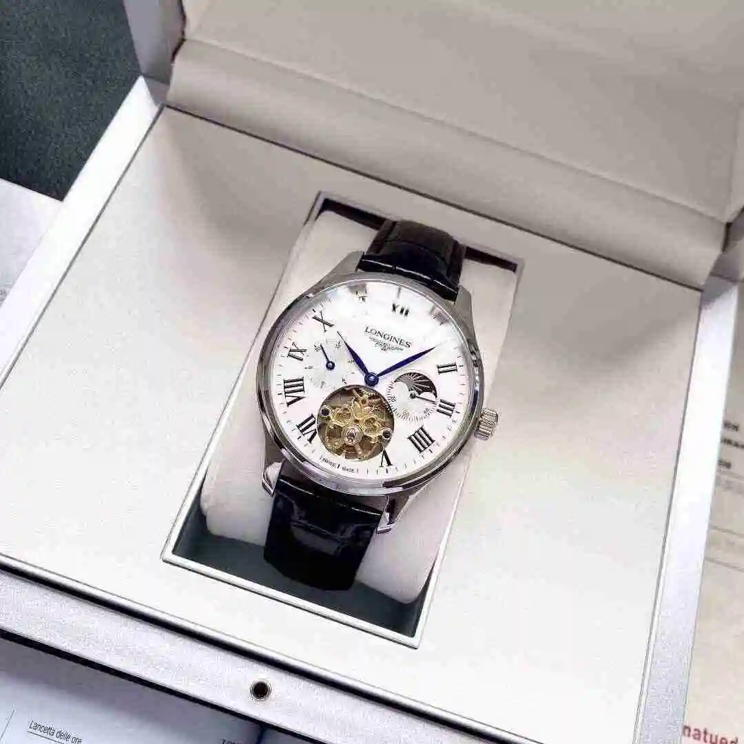General Watches Longines Watch Men's Watch Paired with Original Fully Automatic Mechanical Movement Top grade 316 Precision Steel Case with Mineral Super Strong Mirror Diameter 42mm KK05400 view 3