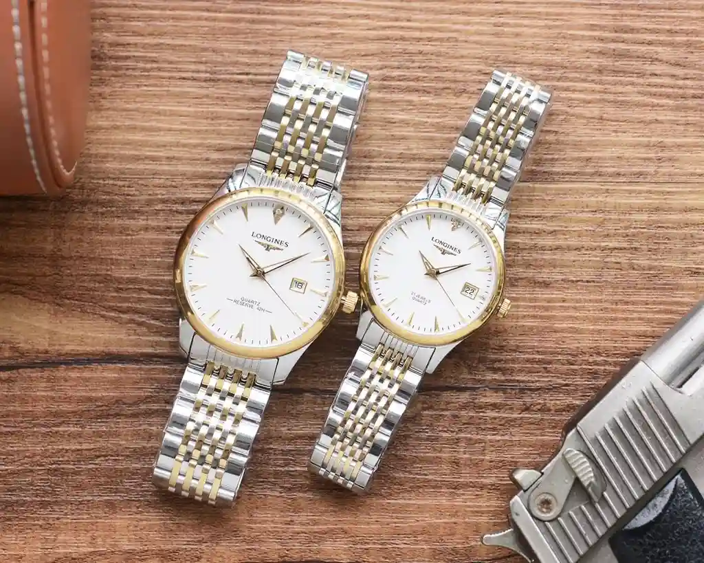General Watches Original order customized new Longines watch couple watch with original fully automatic mechanical movement top 316 stainless steel case strap mineral super mirror diameter 35mm DMA8802800 view 4
