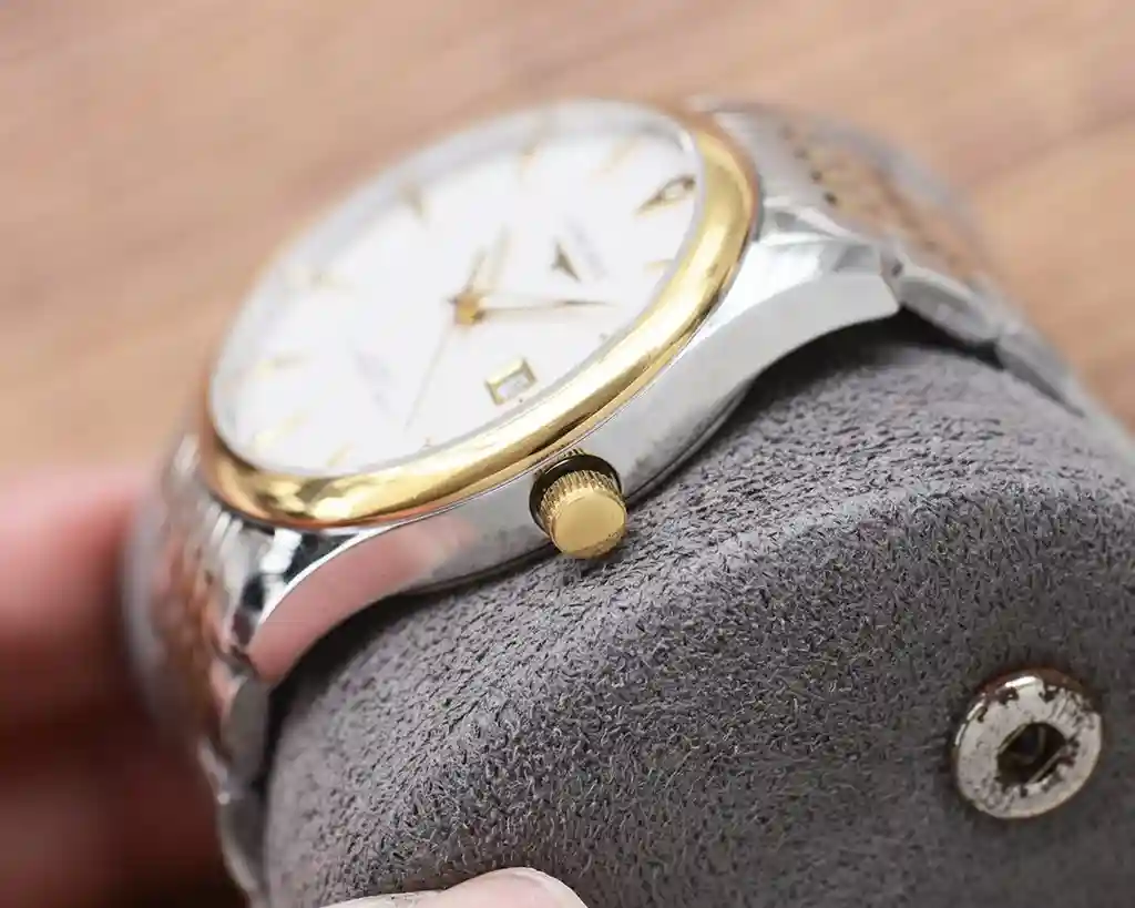 General Watches Original order customized new Longines watch couple watch with original fully automatic mechanical movement top 316 stainless steel case strap mineral super mirror diameter 35mm DMA8802800 view 9