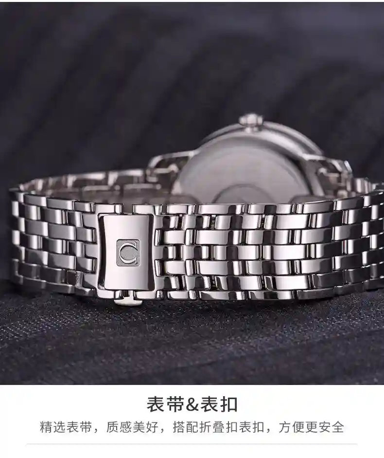 General Watches Omega Ou@mega watch men's watch with original fully automatic mechanical movement top 316 stainless steel case strap mineral super mirror diameter 40mm KK05350 4 view 4