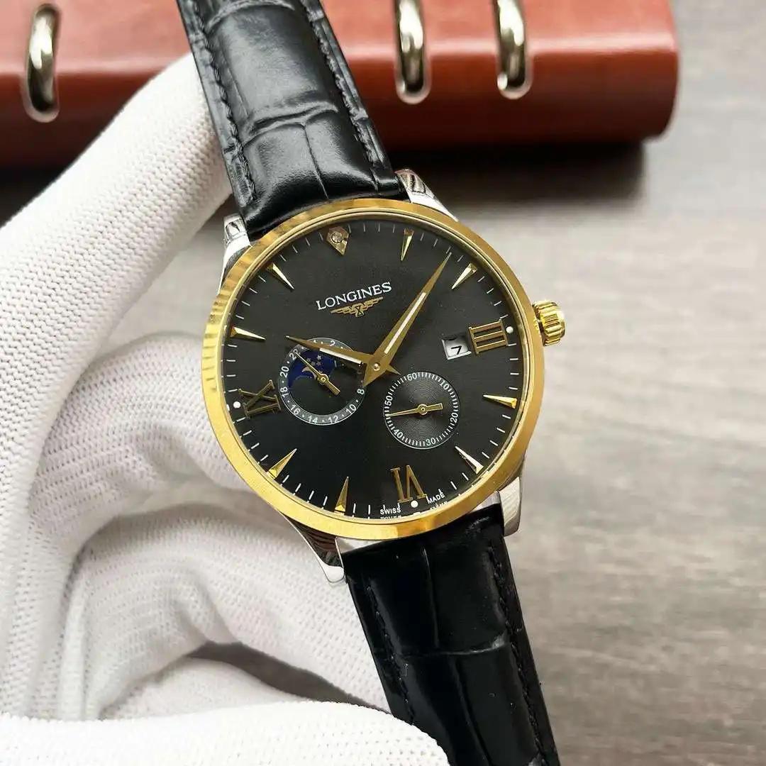 General Watches Longines Watch Lang@ men's watch with original fully automatic mechanical movement, top-grade 316 stainless steel case and strap, mineral super mirror, diameter 42mm KK04050 3 view 6