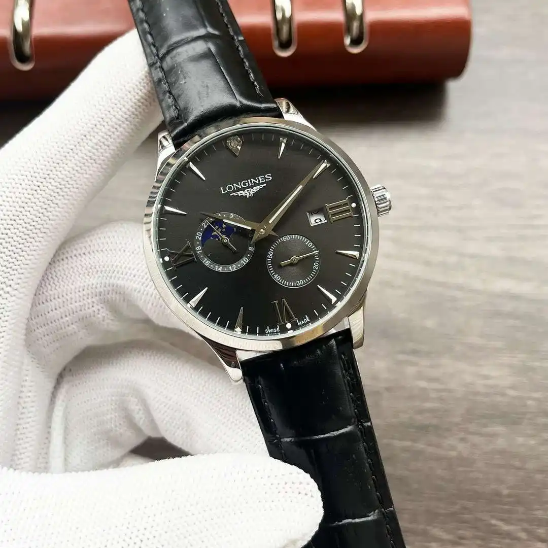 General Watches Longines Watch Lang@ men's watch with original fully automatic mechanical movement, top-grade 316 stainless steel case and strap, mineral super mirror, diameter 42mm KK04050 3 view 7
